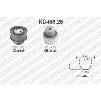 Kit de distribution SNR KD458.25