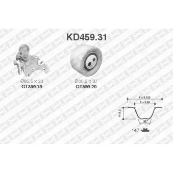 Kit de distribution SNR KD459.31