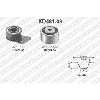 Kit de distribution SNR KD461.03