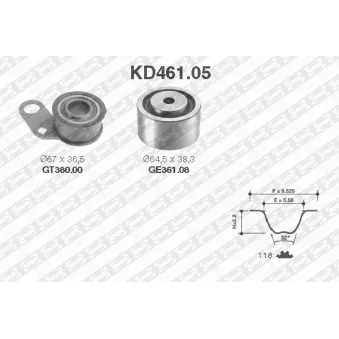 Kit de distribution SNR KD461.05