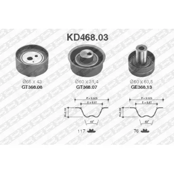 Kit de distribution SNR KD468.03