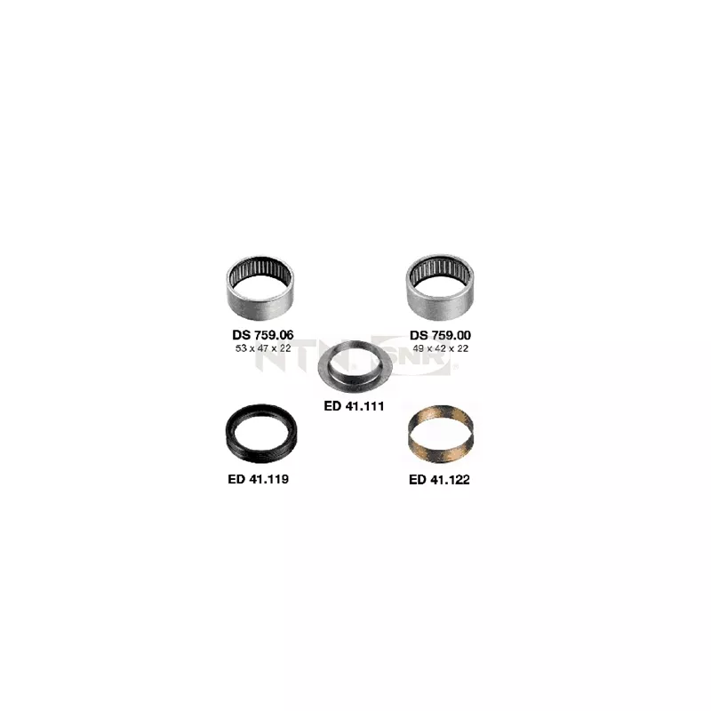 Suspension, corps de l'essieu arrière SNR KS559.00