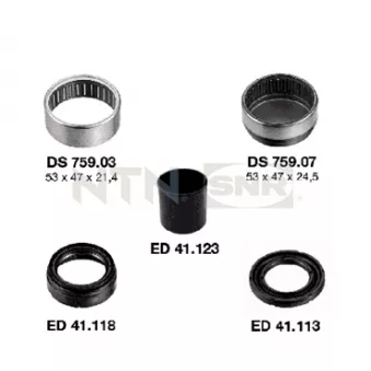 Suspension, corps de l'essieu SNR KS559.06