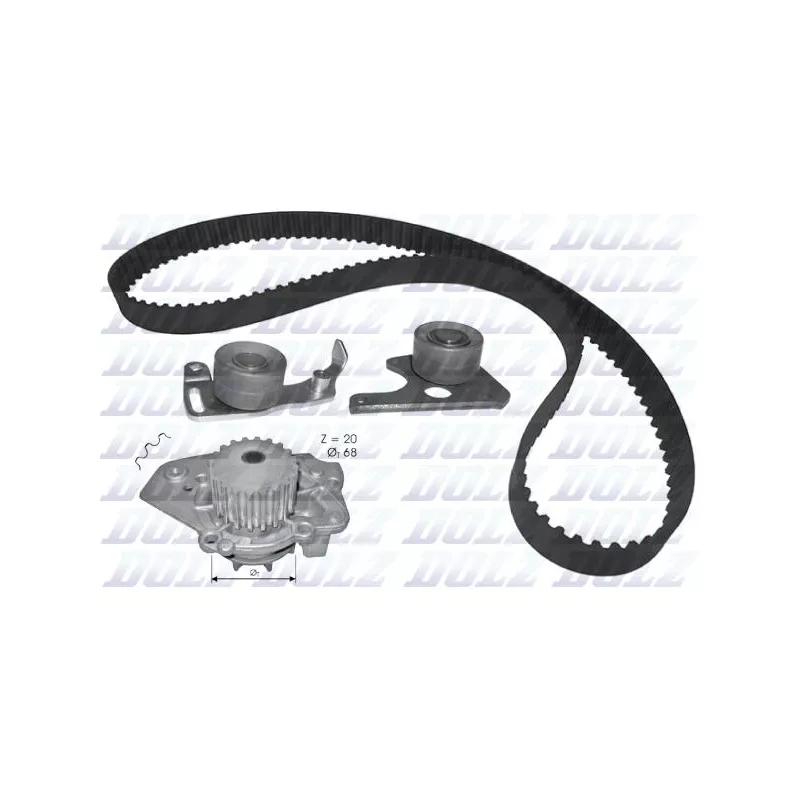 Pompe à eau + kit de courroie crantée DOLZ KD329
