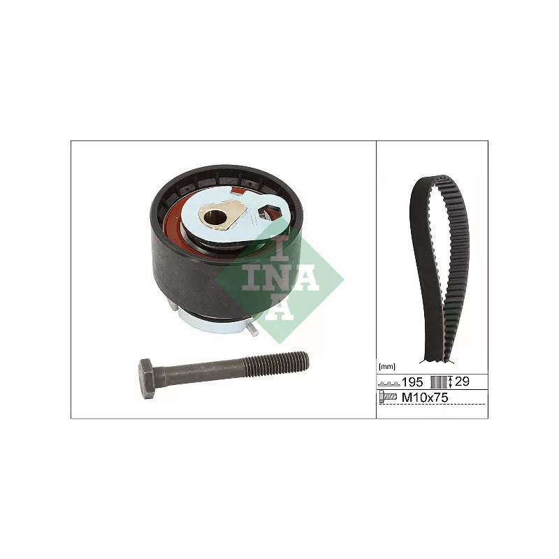 Kit de courroie crantée INA 530 0850 10