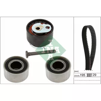 Kit de courroie crantée INA 530 0933 10