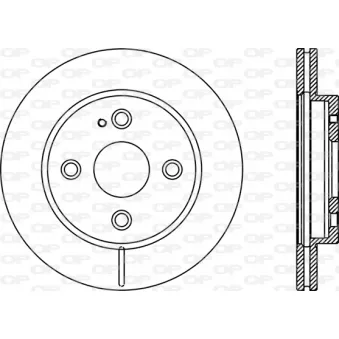 Jeu de 2 disques de frein avant OPEN PARTS BDA2894.20