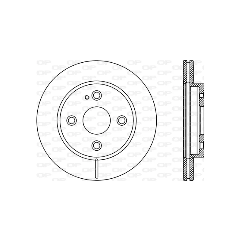 Jeu de 2 disques de frein avant OPEN PARTS BDA2894.20