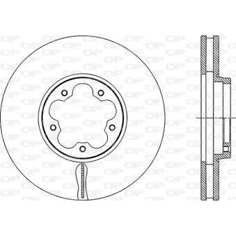 Jeu de 2 disques de frein avant OPEN PARTS BDA2895.20