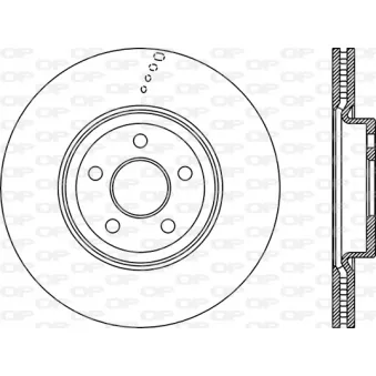 Jeu de 2 disques de frein avant OPEN PARTS BDA2896.20