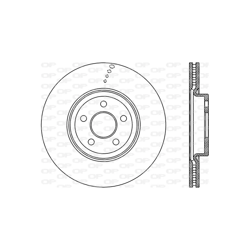 Jeu de 2 disques de frein avant OPEN PARTS BDA2896.20
