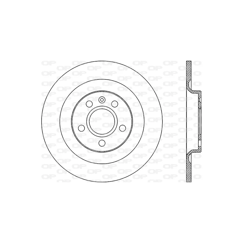 Jeu de 2 disques de frein arrière OPEN PARTS BDR2890.10