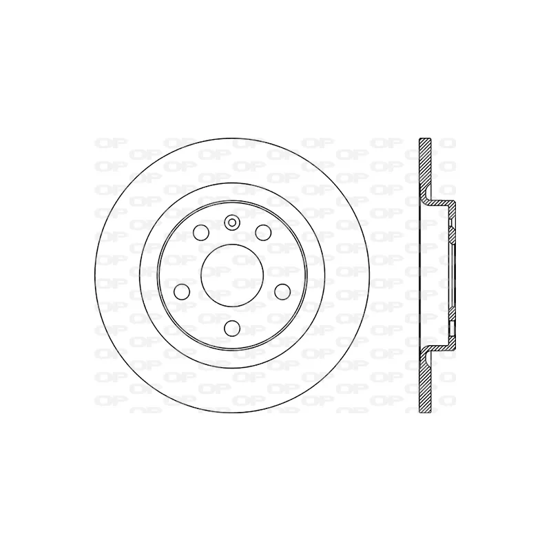 Jeu de 2 disques de frein arrière OPEN PARTS BDR2892.10