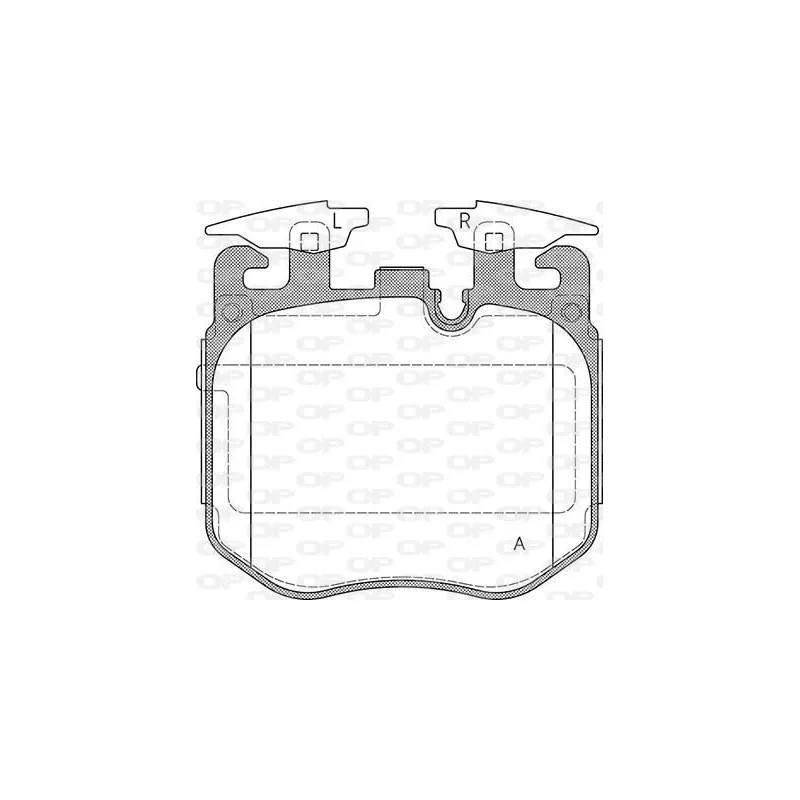 Jeu de 4 plaquettes de frein avant OPEN PARTS BPA1690.00
