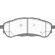 Jeu de 4 plaquettes de frein arrière OPEN PARTS BPA1750.12 - Visuel 2