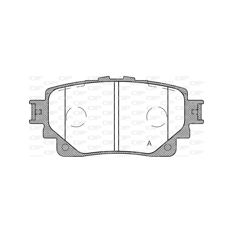 Jeu de 4 plaquettes de frein arrière OPEN PARTS BPA1872.00