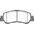 Jeu de 4 plaquettes de frein avant OPEN PARTS BPA1881.02 - Visuel 2