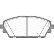 Jeu de 4 plaquettes de frein avant OPEN PARTS BPA1900.02 - Visuel 2