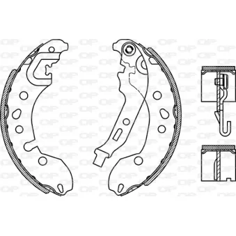 Jeu de mâchoires de frein OPEN PARTS BSA2272.00