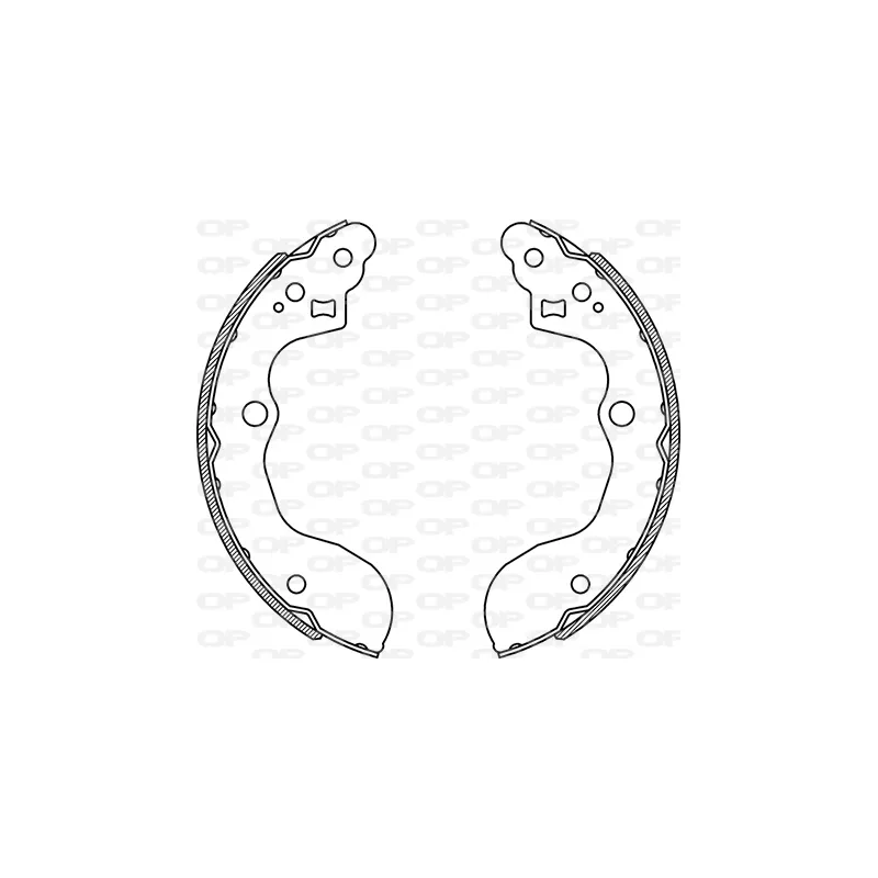 Jeu de mâchoires de frein OPEN PARTS BSA2275.00