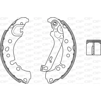 Jeu de mâchoires de frein OPEN PARTS BSA2279.00