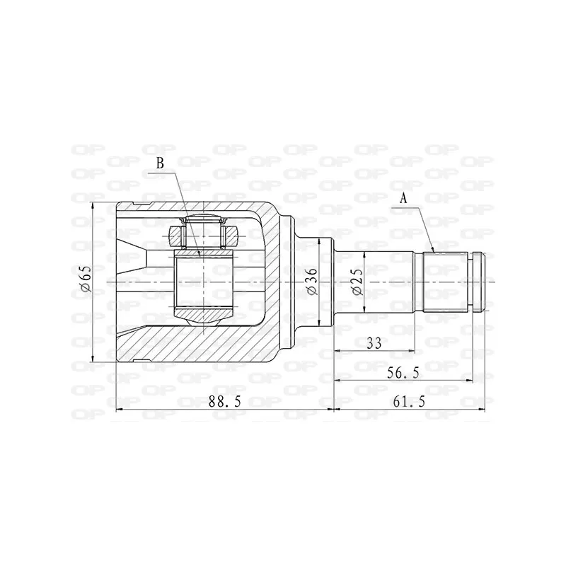 Embout de cardan avant (kit de réparation) OPEN PARTS CVJ5854.20