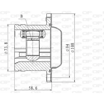 Embout de cardan avant (kit de réparation) OPEN PARTS CVJ5869.20