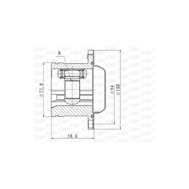 Embout de cardan avant (kit de réparation) OPEN PARTS CVJ5869.20