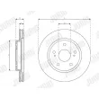 Jeu de 2 disques de frein avant JURID 563272JC - Visuel 3