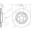 Jeu de 2 disques de frein avant JURID 563277JC-1 - Visuel 2