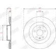 Jeu de 2 disques de frein arrière JURID 563288JC - Visuel 2