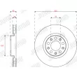 Jeu de 2 disques de frein avant JURID 563292JC - Visuel 2