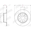 Jeu de 2 disques de frein arrière JURID 563293JC - Visuel 2