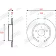 Jeu de 2 disques de frein arrière JURID 563299JC - Visuel 2