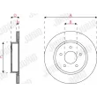 Jeu de 2 disques de frein arrière JURID 563299JC - Visuel 3