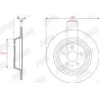 Jeu de 2 disques de frein arrière JURID 563301JC - Visuel 2