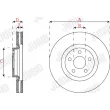 Jeu de 2 disques de frein avant JURID 563302JC-1 - Visuel 3