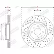 Jeu de 2 disques de frein avant JURID 563303JC - Visuel 3