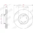 Jeu de 2 disques de frein avant JURID 563306J - Visuel 2