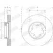 Jeu de 2 disques de frein avant JURID 563306J - Visuel 3