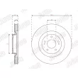 Jeu de 2 disques de frein avant JURID 563307JC - Visuel 2