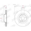 Jeu de 2 disques de frein avant JURID 563309JC-1 - Visuel 2