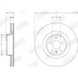 Jeu de 2 disques de frein avant JURID 563309JC-1 - Visuel 3