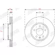 Jeu de 2 disques de frein avant JURID 563310JC - Visuel 2