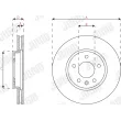 Jeu de 2 disques de frein avant JURID 563310JC - Visuel 3