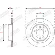 Jeu de 2 disques de frein arrière JURID 563311JC - Visuel 1