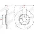Jeu de 2 disques de frein avant JURID 563313JC - Visuel 1