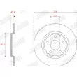 Jeu de 2 disques de frein arrière JURID 563315JC - Visuel 2