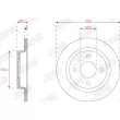 Jeu de 2 disques de frein arrière JURID 563319JC - Visuel 2