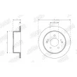Jeu de 2 disques de frein arrière JURID 563341JC - Visuel 2